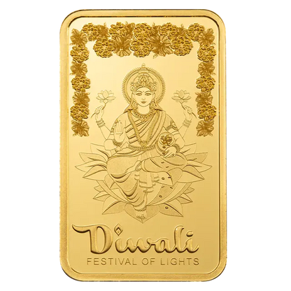 PAMP - 5g Pure Gold Bar - Diwali Lakshmi & Rangoli art 2025