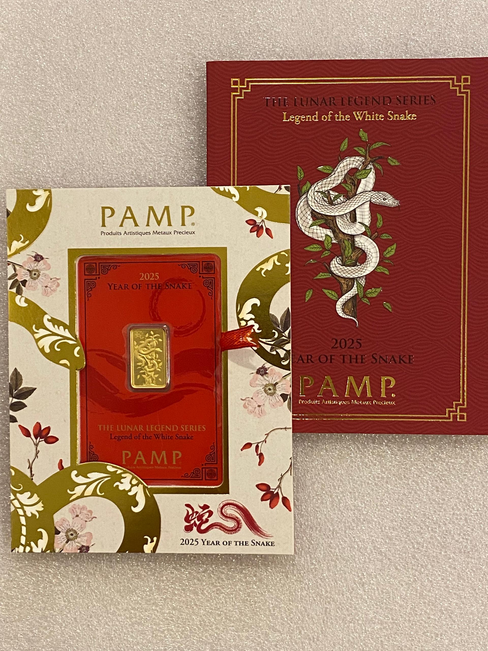 PAMP - 5g PAMP Lunar Snake 2025 Gold Bar