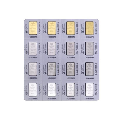 Pamp Suisse, 2.5 Gram MultiGram Portfolio 4-Metal in Assay