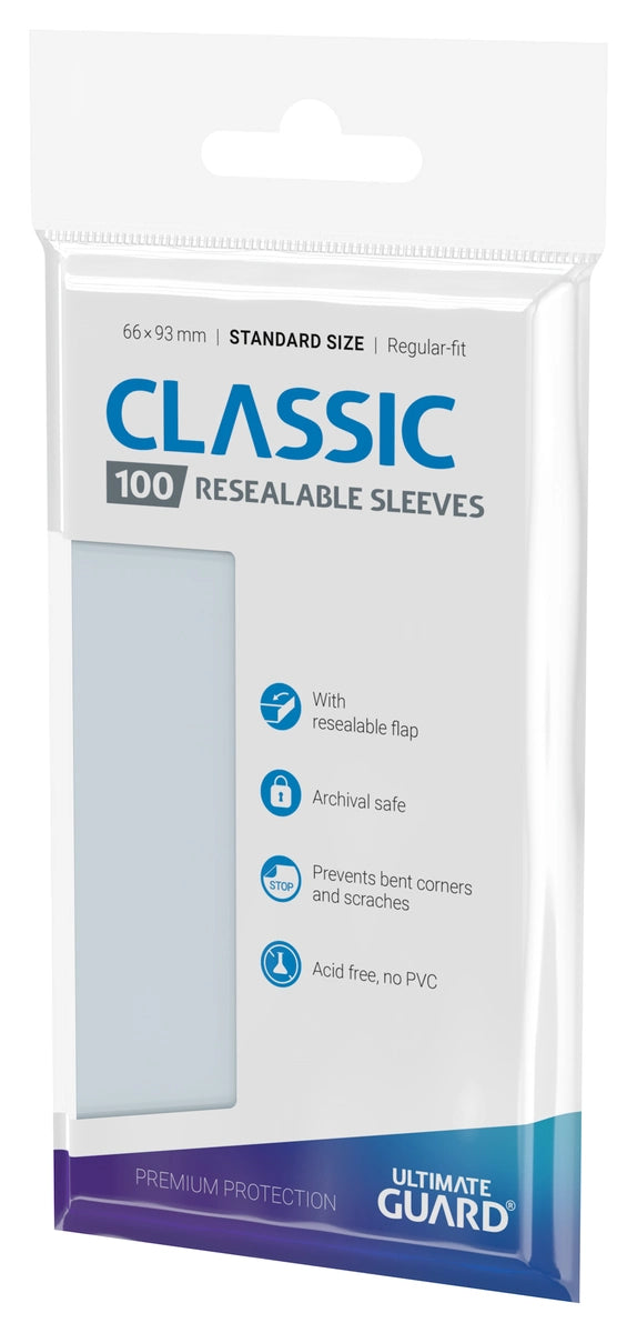 Classic Sleeves Standard Size (100) - Resealable