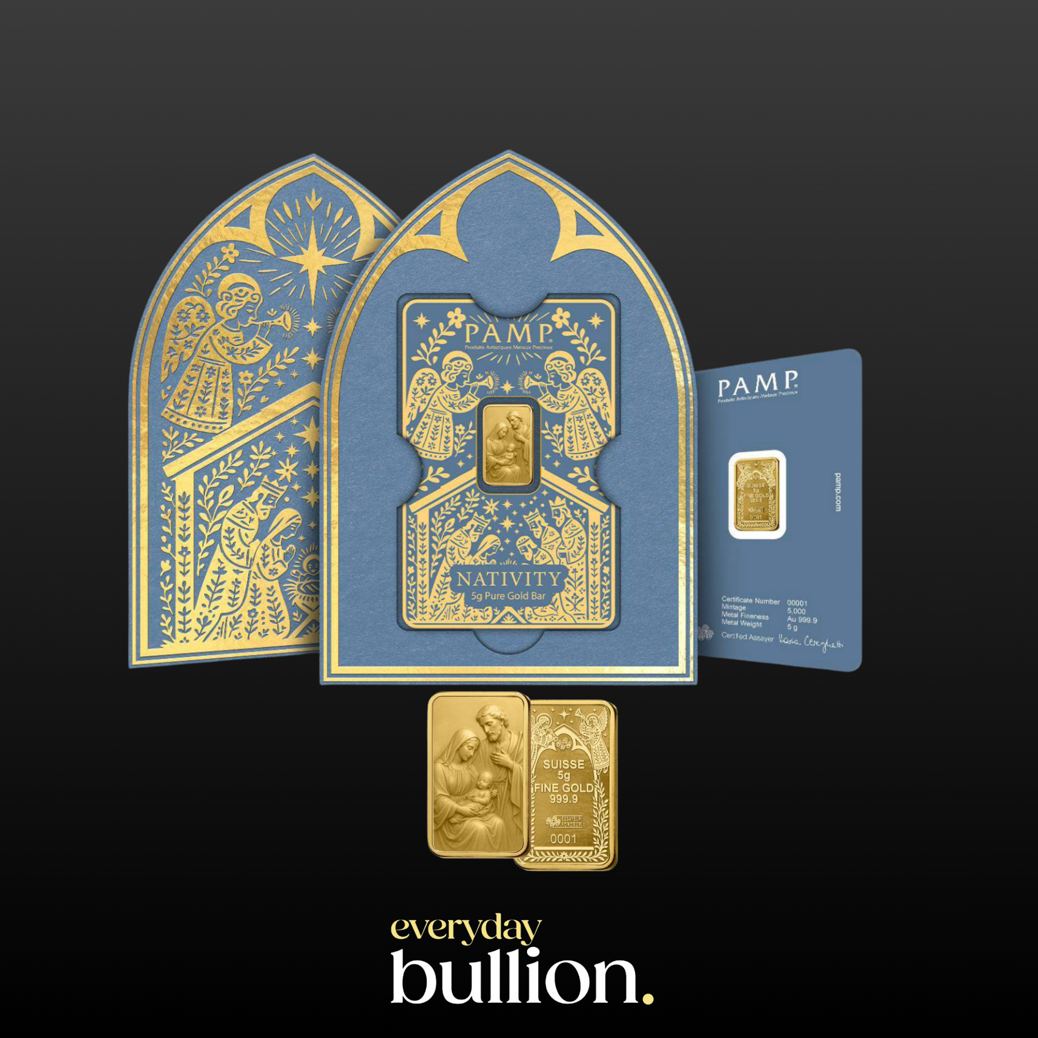 PAMP Suisse 5g Gold Bar – The Nativity (Limited Edition)