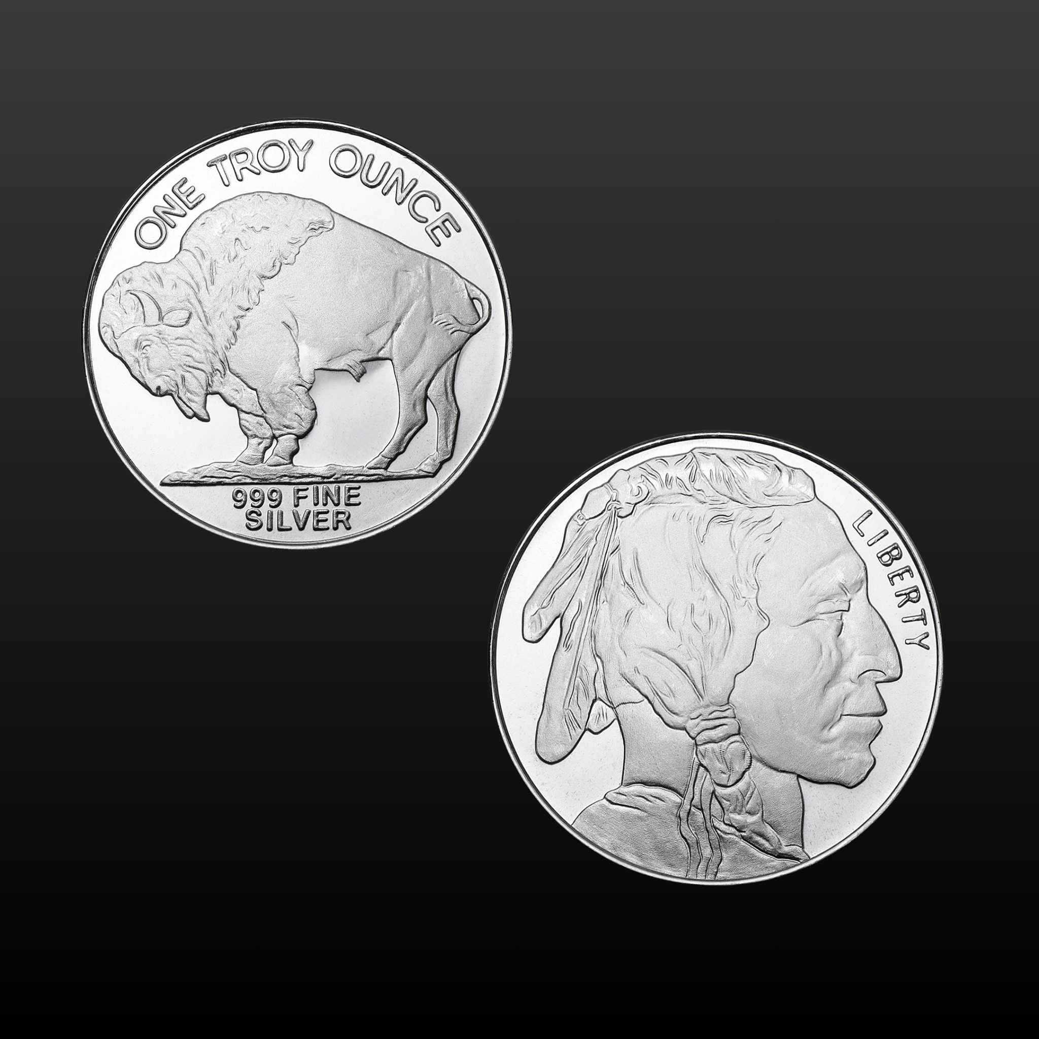 1 oz Silver Round - Buffalo