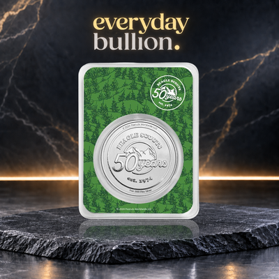 Peanuts® Beagle Scouts 50th Anniversary 1oz .999 Fine Silver Round in TEP – APMEX
