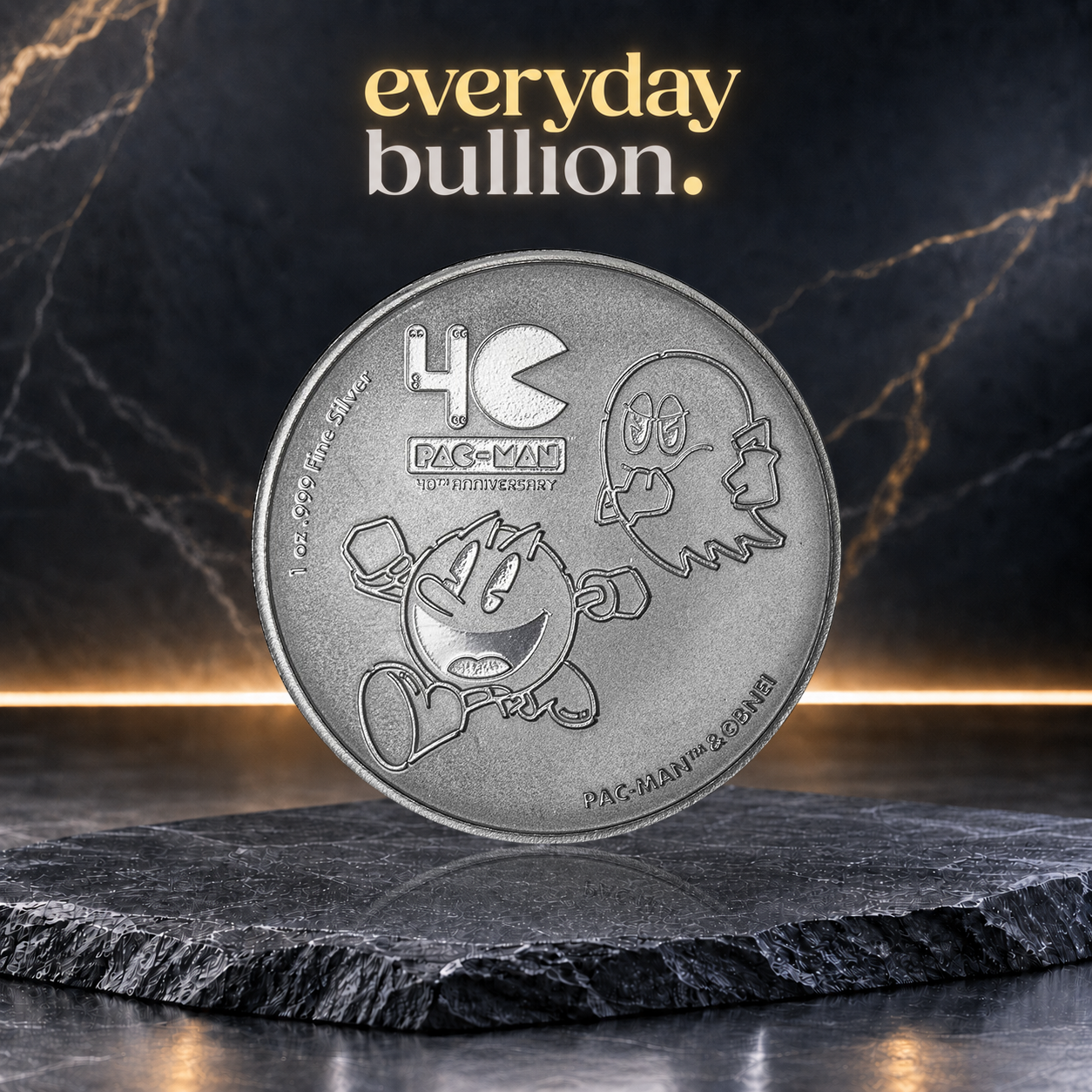 PAC-MAN™ 40th Anniversary 2020 1oz .999 Fine Silver Coin – New Zealand Mint