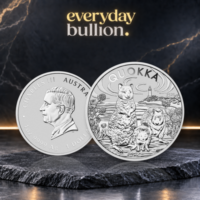 Australian Quokka 2024 1 oz Silver BU Coin in Capsule - Australia - Perth Mint