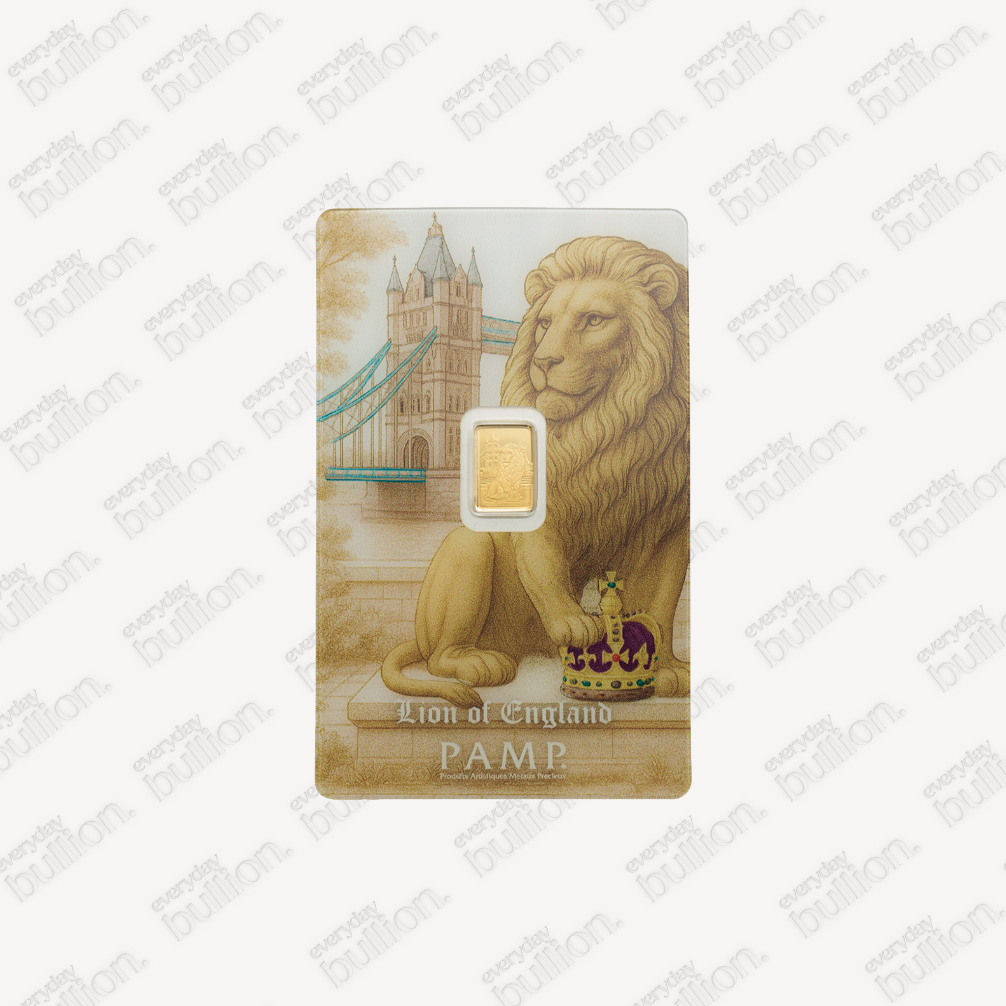 PAMP Lion of England Gold Bar 0.5g | 999.9 Fine Gold