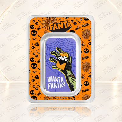 Fanta Halloween 1oz .999 Silver Colourised Bar in TEP – United States – APMEX