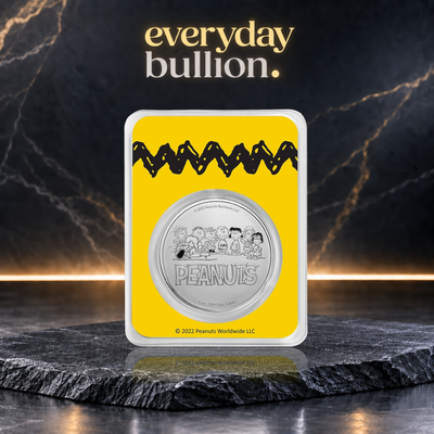 Peanuts® Lucy Pulls the Football 1oz .999 Fine Silver Colourised Round in TEP