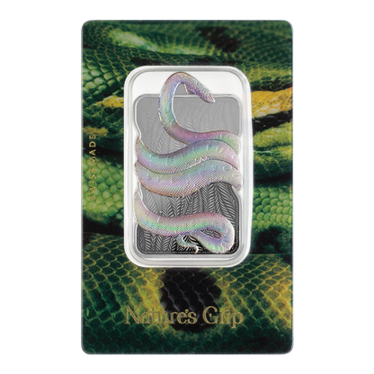 PAMP - Nature’s Grip Green Anaconda - 1oz Silver Legal Tender Bar