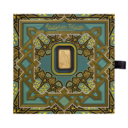 PAMP - Arabian Falcon 5g Pure Gold Bar with Pendant Frame