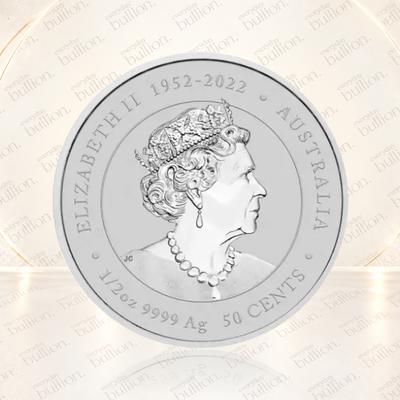 2024 Australian Lunar Series III Orange Dragon 1/2oz .9999 Silver Coloured BU Coin in Capsule – Australia – The Perth Mint