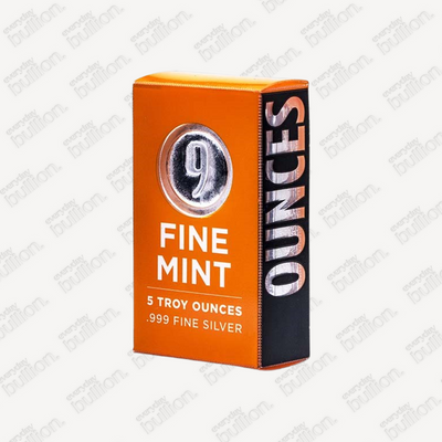 Silver 5oz Fine Mint Bar in Box