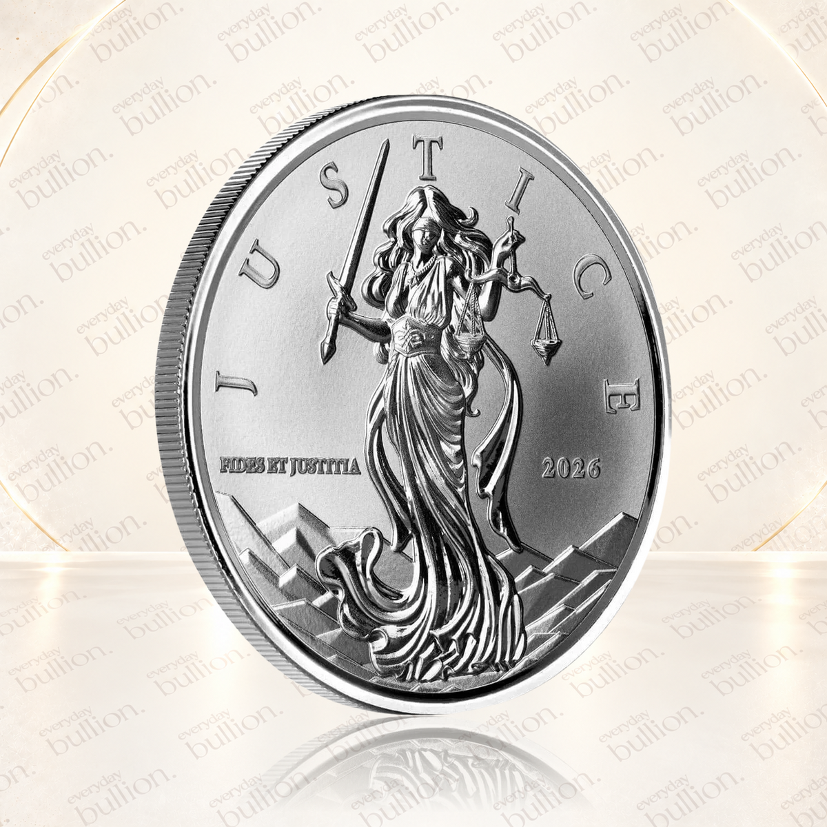 2026 Niue Lady Justice Alpha Strike™ 1oz .999 Silver Coin in Certi-Lock® – Scottsdale Mint