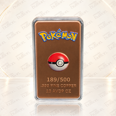 Pokémon Mimikyu 10oz AVDP .999 Copper Colourised Bar in Capsule – United States – Maple Mint