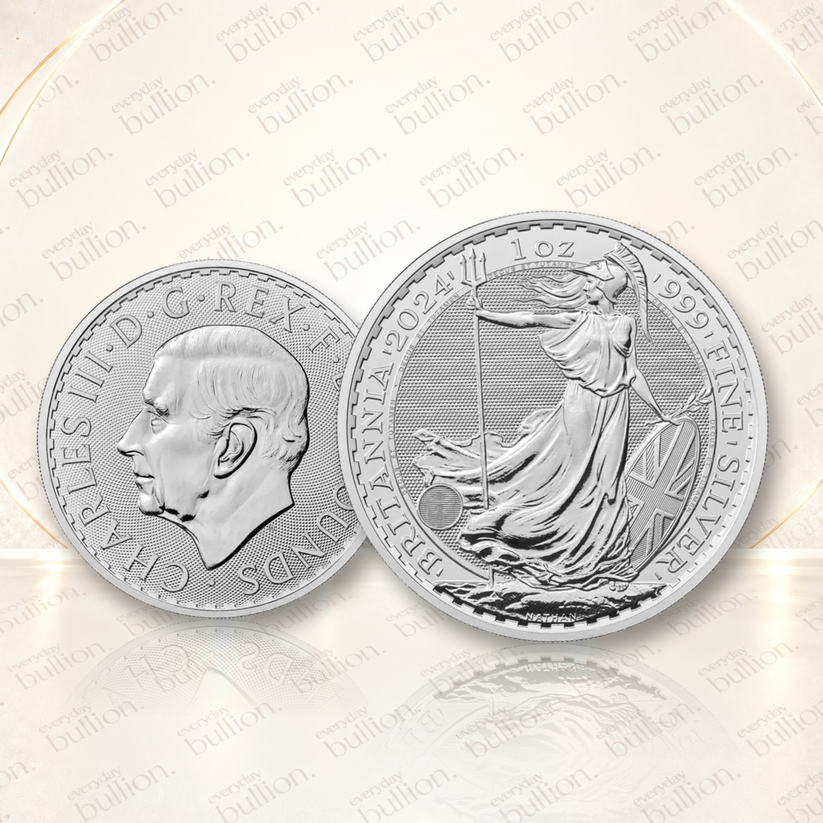 2024 Britannia 1oz .999 Silver Bullion Coin in Flip – United Kingdom – The Royal Mint
