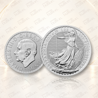 2024 Britannia 1oz .999 Silver Bullion Coin in Flip – United Kingdom – The Royal Mint