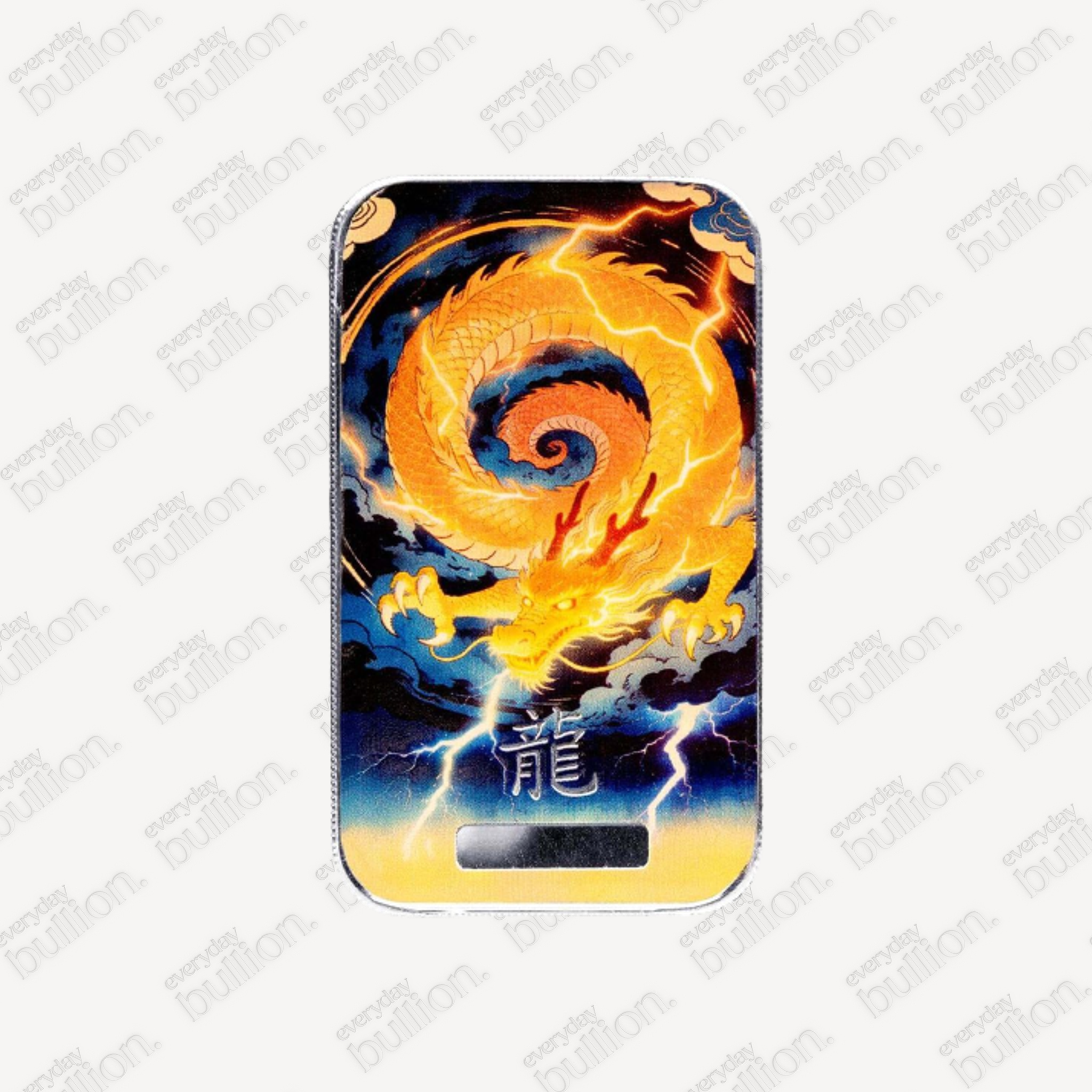 1oz Silver Scotsdale Tiāndiàn Lightning 2026 Dragon Bar (Orange)