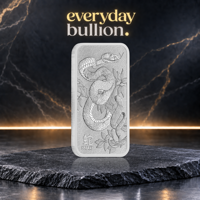 Year of the Snake 2025 1oz .9999 Fine Silver Minted Bar in Zanica Stackable Capsule – Perth Mint