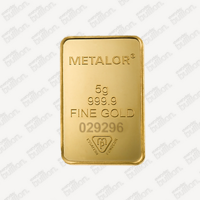 Metalor 5g Gols Bar in Assay