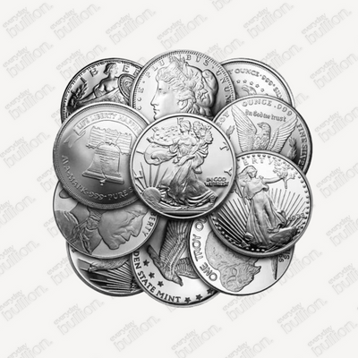 1oz 999 Fine Silver Coins - Mixed Variety