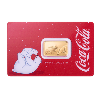 PAMP - 5g Pure Gold Bar - Coca-Cola® Holiday Polar Bears