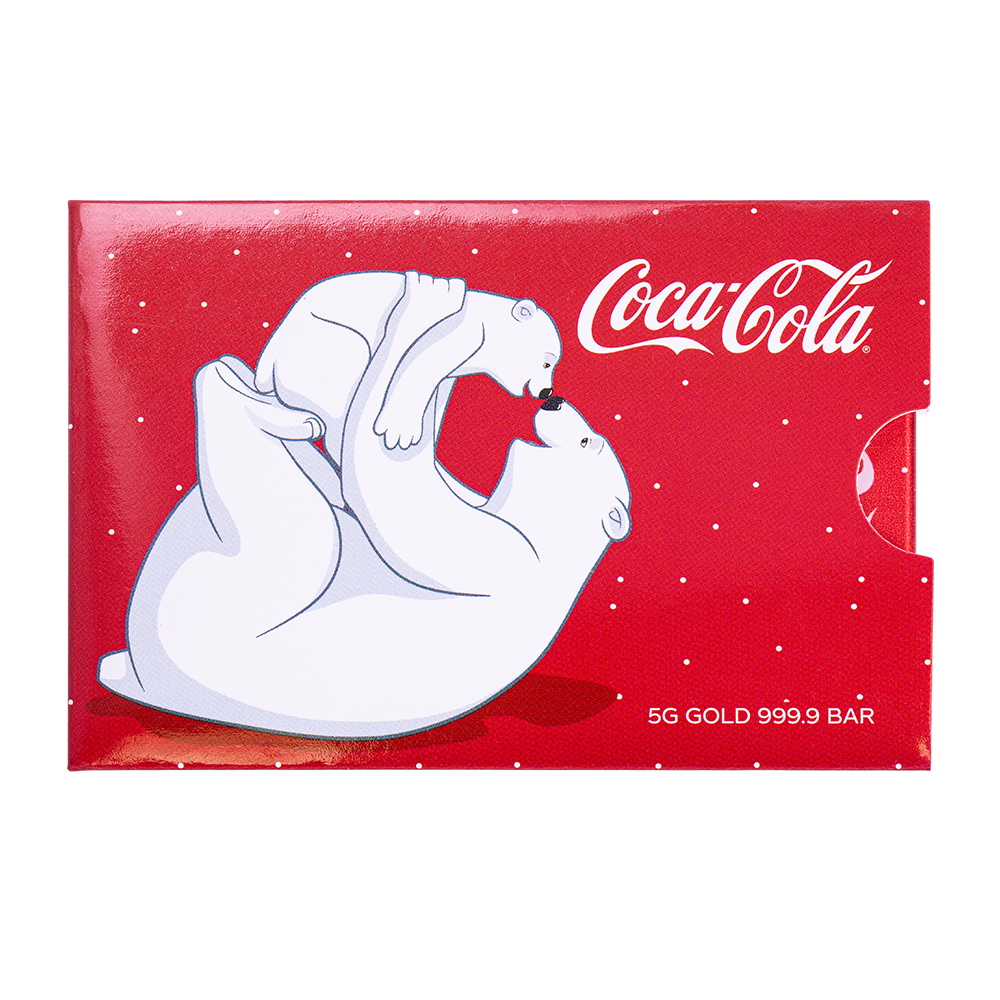 PAMP - 5g Pure Gold Bar - Coca-Cola® Holiday Polar Bears