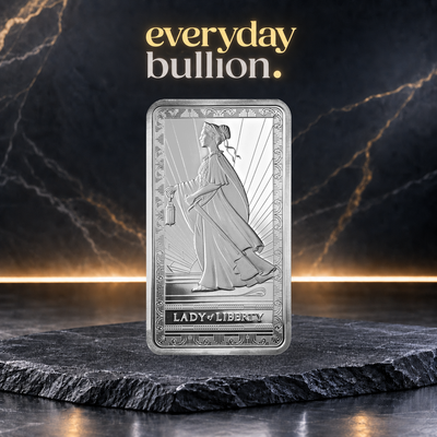 Lady of Liberty 10oz .999 Fine Silver Minted Bar in Seal – PAMP