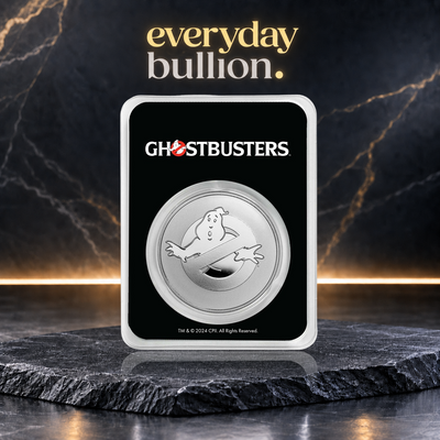 Ghostbusters™ 40th Anniversary 2024 1oz .999 Fine Silver Coin in TEP – Niue