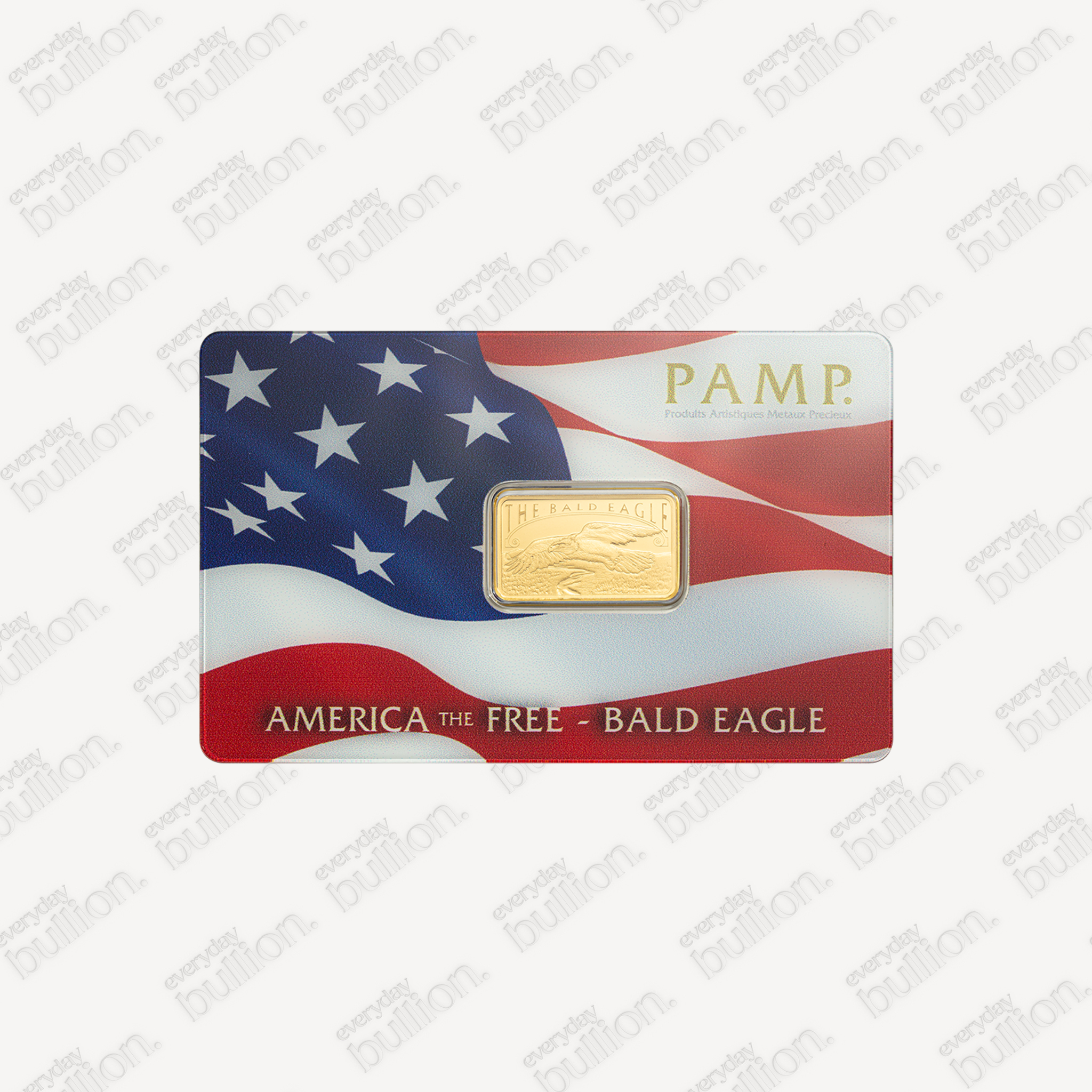 5 gram Gold Bar – PAMP America the Free: Bald Eagle (Assay)