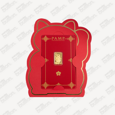 PAMP Lucky Cat 2.5g Gold Bar