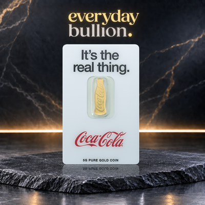Coca-Cola® 140th Anniversary 2026 5g .9999 Fine Gold Bar in CertiPAMP Assay – PAMP Suisse