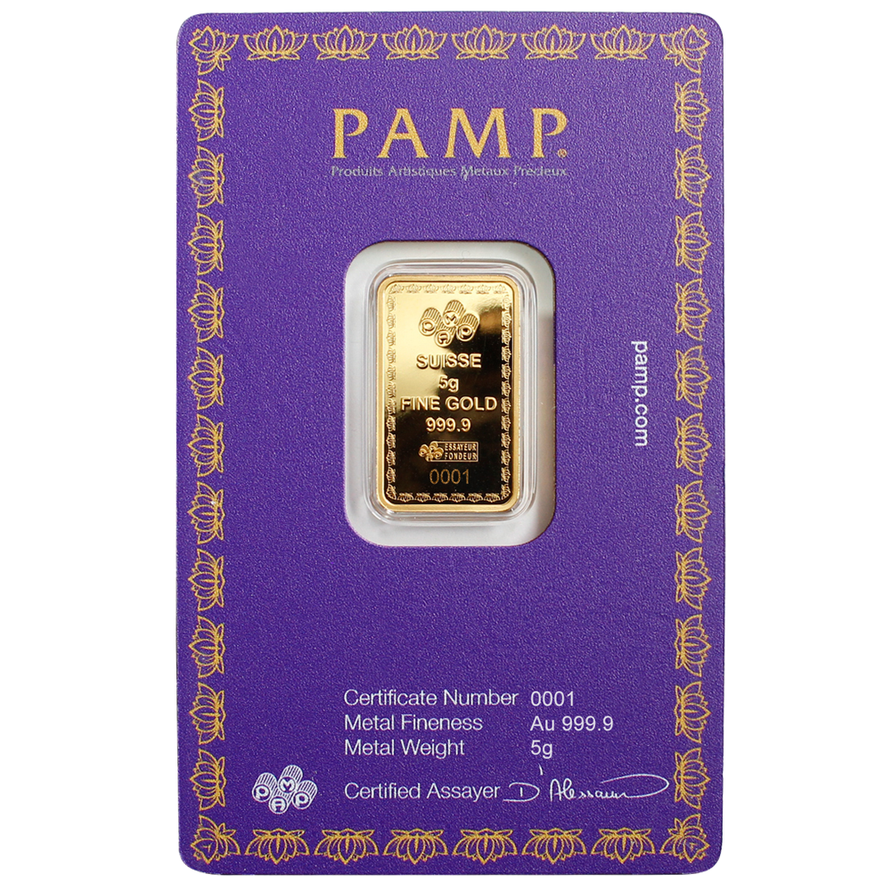 PAMP - Diwali - Lakshmi 5g Pure Gold Bar 2022