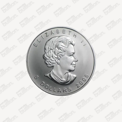 2006 Canada 1 oz Silver Maple Leaf Lunar Dog Privy