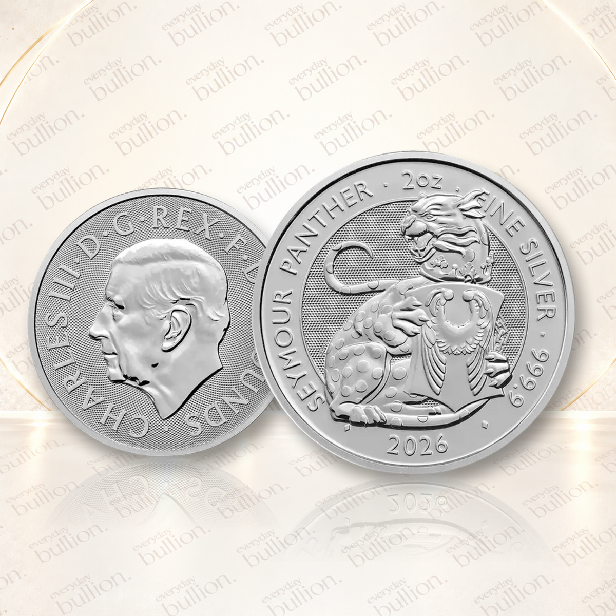 2026 Royal Tudor Beasts Seymour Panther £5 2oz .9999 Silver BU Coin in Capsule – United Kingdom – The Royal Mint