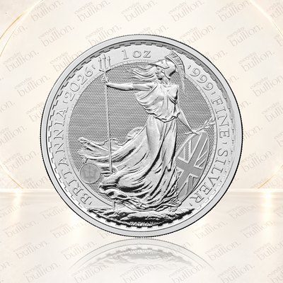 2026 Britannia £2 1oz .999 Fine Silver Bullion Coin in Coin Flip – United Kingdom – The Royal Mint