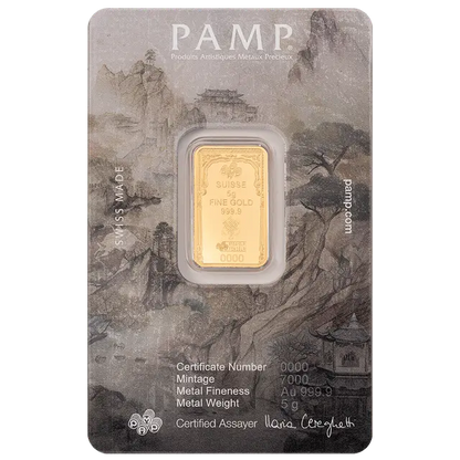 PAMP - 5 gram Gold Bar - The Buddha