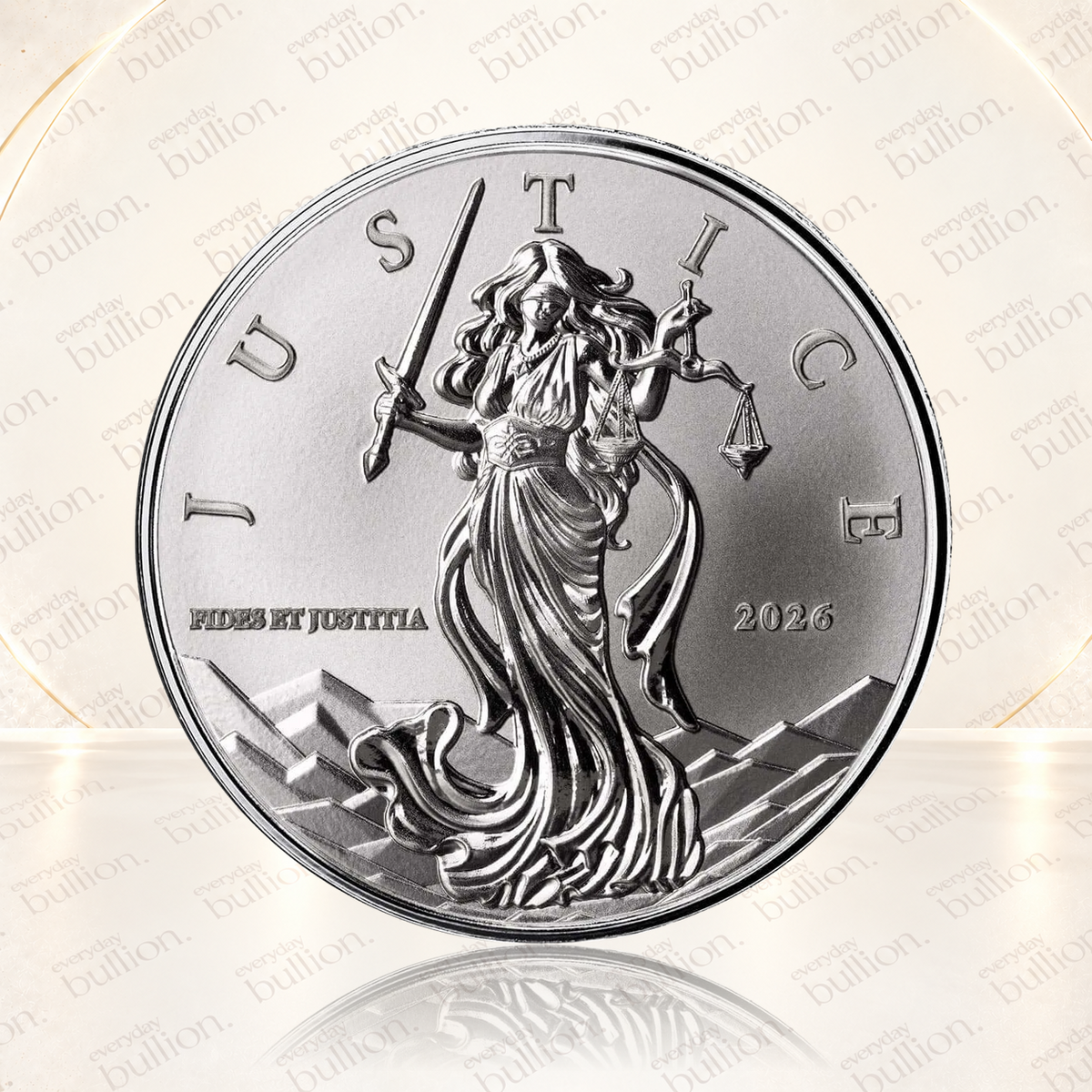 2026 Niue Lady Justice Alpha Strike™ 1oz .999 Silver Coin in Certi-Lock® – Scottsdale Mint
