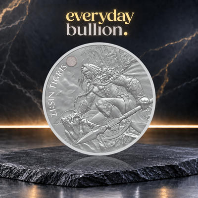 Zi Tigris – The Twelve Guardians 2022 1 Clay 1oz .999 Fine Silver BU Medal – KOMSCO