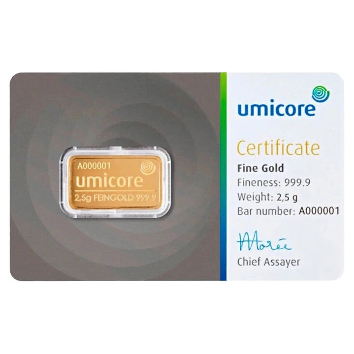 Umicore 2.5g Gold