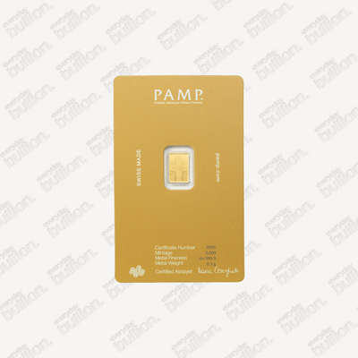 PAMP Lion of England Gold Bar 0.5g | 999.9 Fine Gold