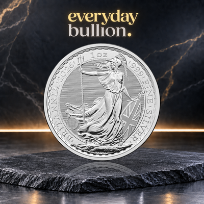 Britannia 2026 1oz .999 Fine Silver Bullion Coin in Coin Flip – The Royal Mint