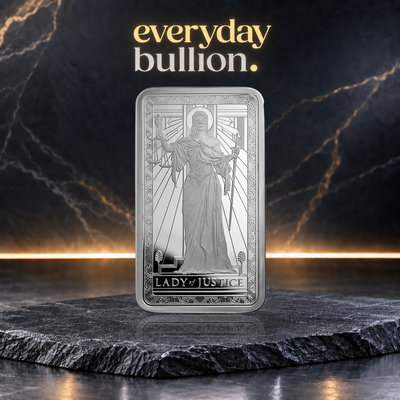 PAMP Lady of Justice 1oz .999 Fine Silver Semi-Proof Bar – PAMP USA