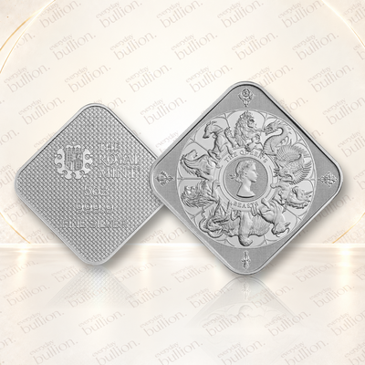 The Queen's Beasts Completer 5oz .9999 Fine Silver Minted Bar in Assay – United Kingdom – The Royal Mint
