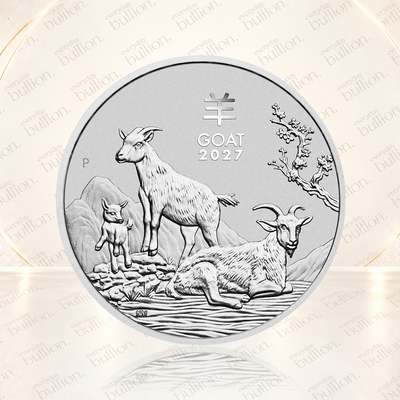 2027 Australia 1 oz Silver Year of the Goat BU (Series III) (333655)