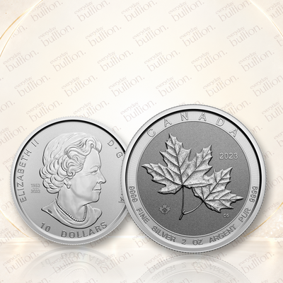 Canadian Twin Maples 2023 $10 2oz .9999 Silver Bullion Coin – Royal Canadian Mint