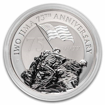 Silver 1kg Iwo Jima 75th Anniversary Coin in Capsule