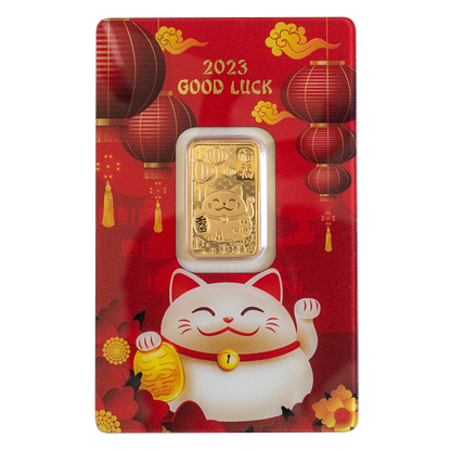 PAMP - Good Luck 5g Pure Gold Bar