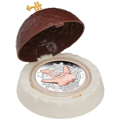 PATRICK STAR SpongeBob 2 Oz Silver Coin 2$ Tuvalu 2025