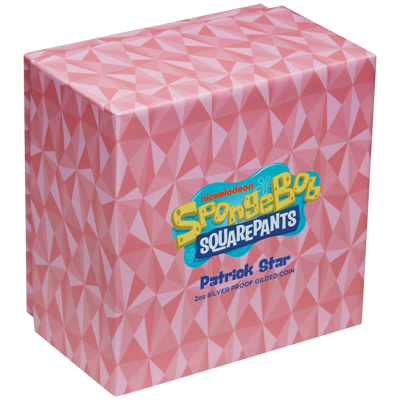 PATRICK STAR SpongeBob 2 Oz Silver Coin 2$ Tuvalu 2025