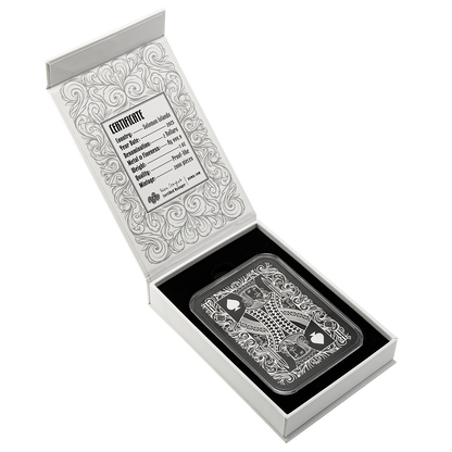 PAMP - 1oz Pure Silver Shaped Coin - Royal Flush King of Spades